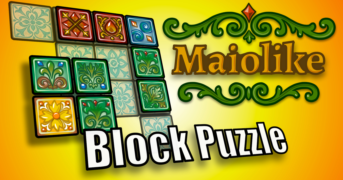 Maiolike Block Puzzle Cover
