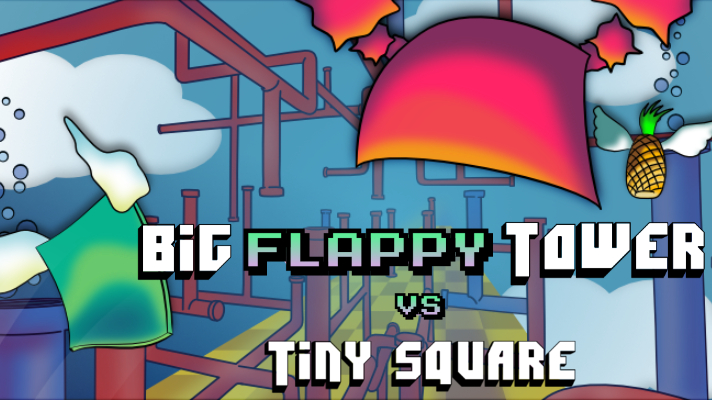 Big FLAPPY Tower Tiny Square Cover